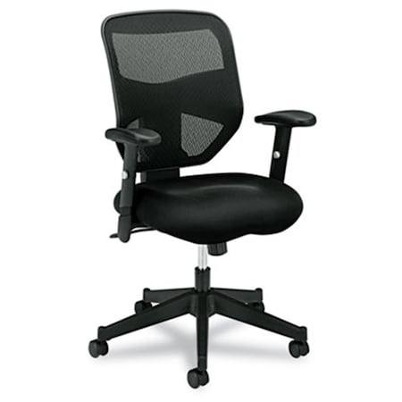 Fine-Line VL531 High-Back Work Chair  Mesh Back  Padded Mesh Seat  Black FI2524125